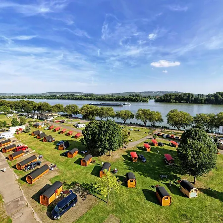 Campsite Rheingau 524 Schlaffassdorf Direkt Am Rhein
