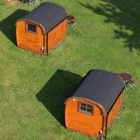 Rheingau524 Schlaffassdorf Direkt Am Rhein Camping Geisenheim