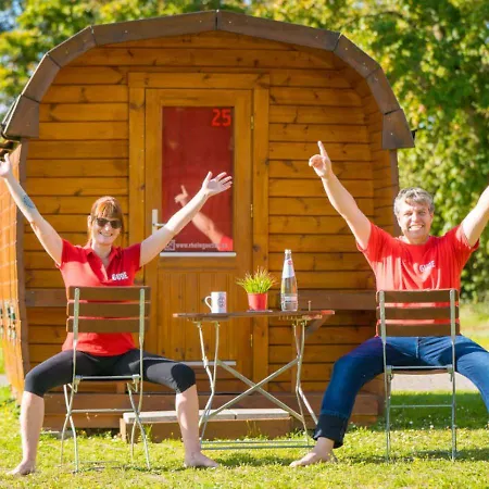 Campsite Rheingau 524 Schlaffassdorf Direkt Am Rhein *