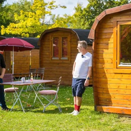 营地 Rheingau 524 Schlaffassdorf Direkt Am Rhein 盖森海姆