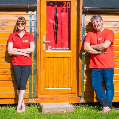 Rheingau524 Schlaffassdorf Direkt Am Rhein Camping *