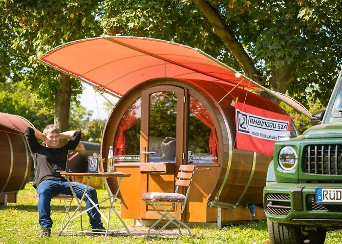 Parque de Campismo Rheingau 524 Schlaffassdorf Direkt Am Rhein